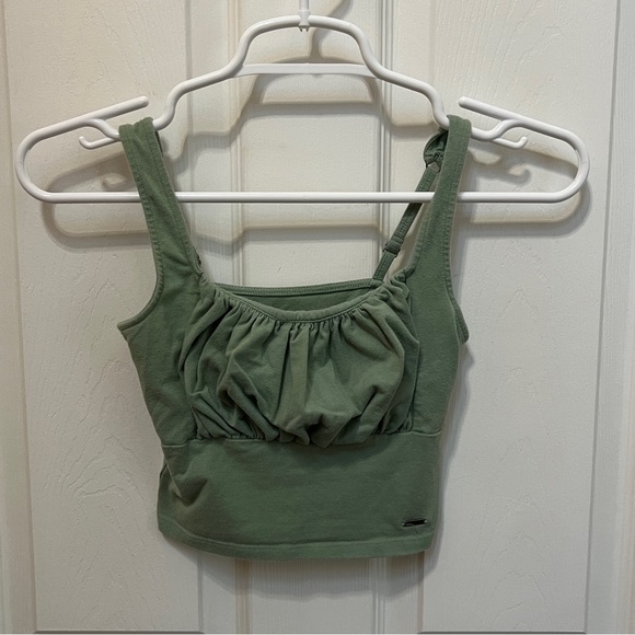 Hollister Cropped Ruched Tank - size XS - Picture 1 of 6